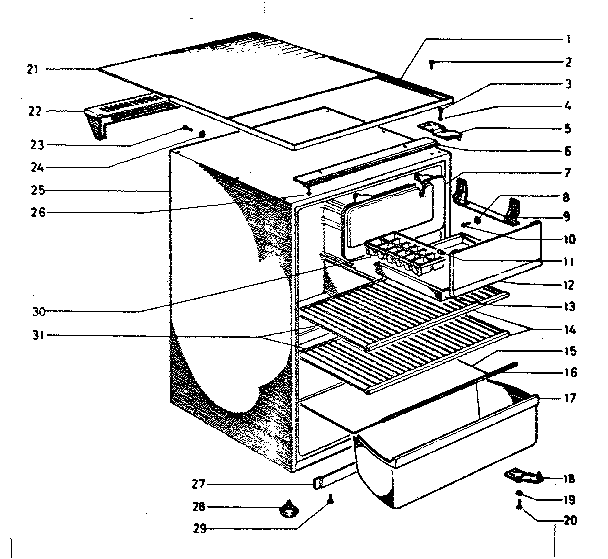 Cabinet parts