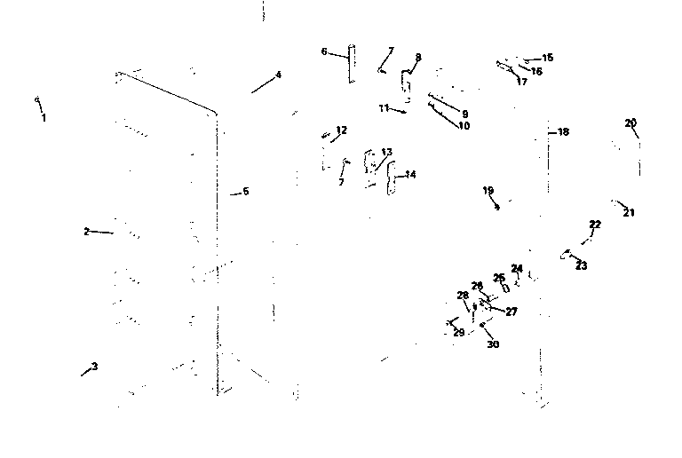 Freezer door parts