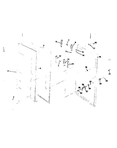 Freezer door parts