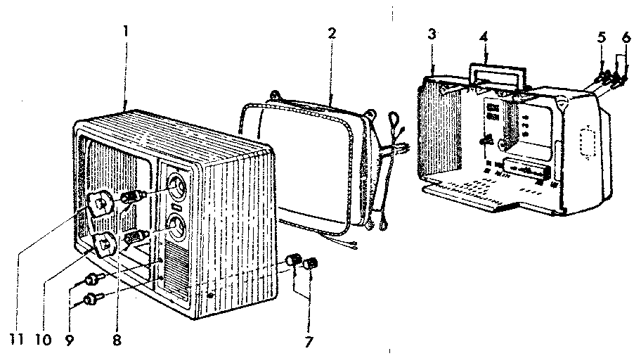 Cabinet view and repair parts