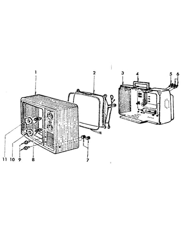 Cabinet view and repair parts