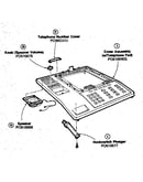 Cover assemby with telephone pad