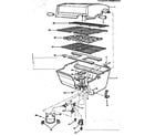 Kenmore 25822539 grill and burner section diagram