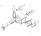 Kenmore 86761112 h-q blower assembly diagram