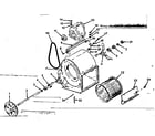 Kenmore 8676600 h-q blower assembly diagram