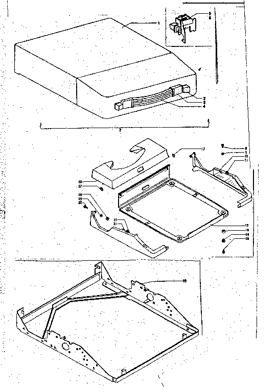 Case cover and chassis