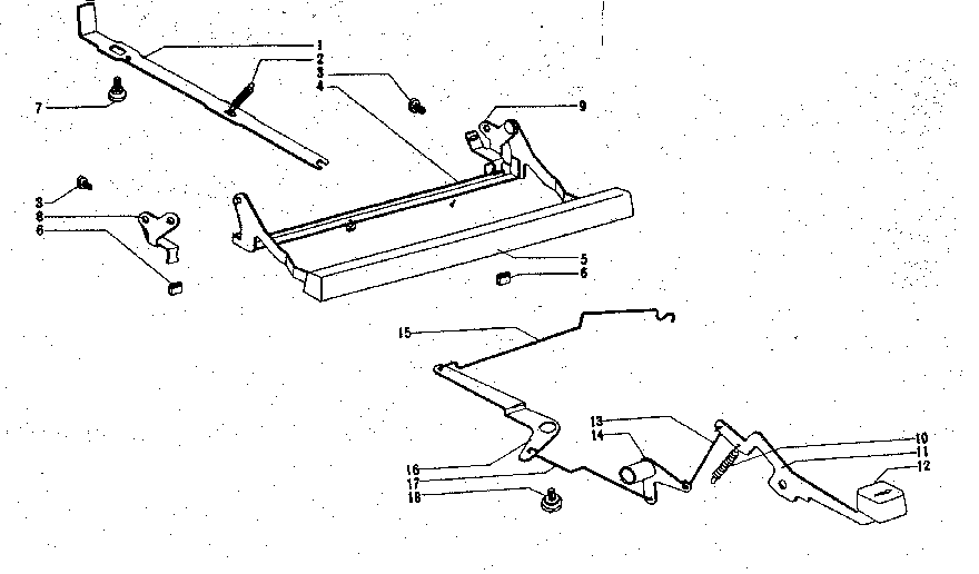 Space bar and back space mechanism