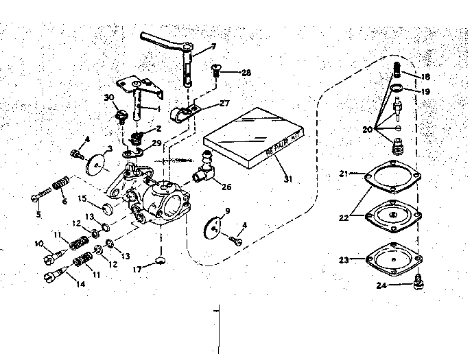 Carburetor no. 630795a