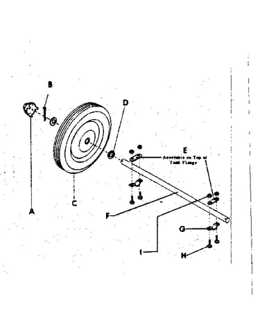 Undercarriage assembly for 30 gallon cart