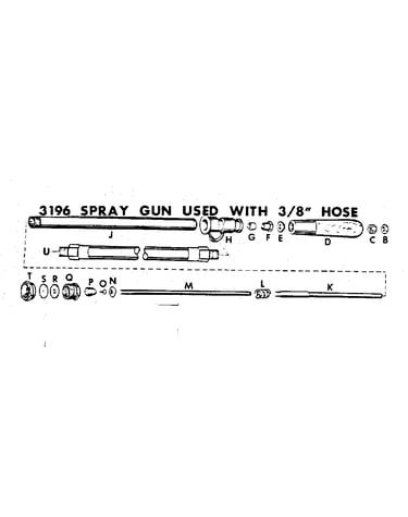 3196 spray gun used with 3/8" hose