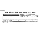 Craftsman 98564630 3198 spray gun used with 1/2" hose diagram