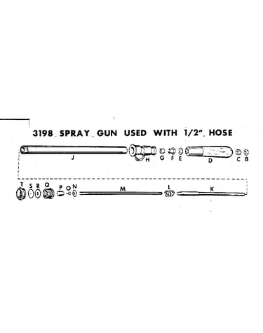 3198 spray gun used with 1/2" hose