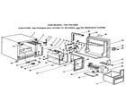 Kenmore 1267421220 cabinet parts diagram