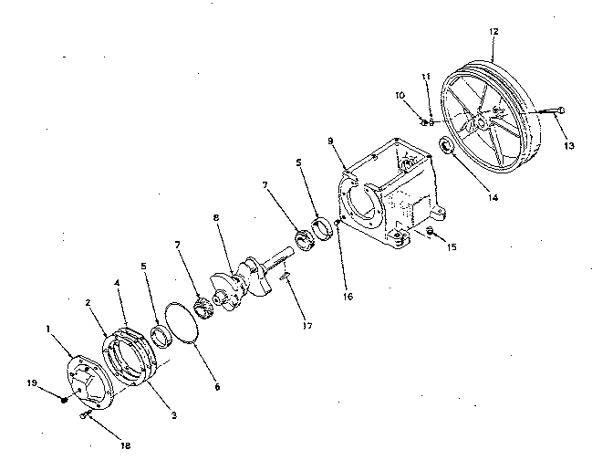 Crankcase assembly detail