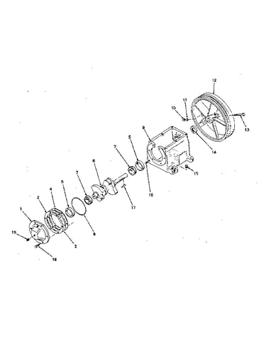 Crankcase assembly detail