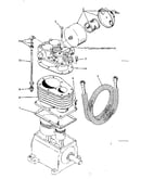 Inlet filter silencer, cylinder & intercooler assy detail