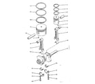 Craftsman 10217316 connecting rod, piston and crankshaft assembly detail diagram