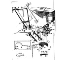Craftsman 917575119 engine handle and hitch assembly diagram