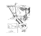 Craftsman 917575134 engine handle and hitch assembly diagram