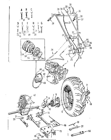 Engine and handle controls