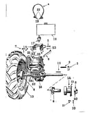 Hubs, wheels, fuel tank and shorting switch assembly