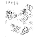 Craftsman 91761403 engine/ chain and guide bar diagram