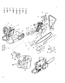 Engine/ chain and guide bar