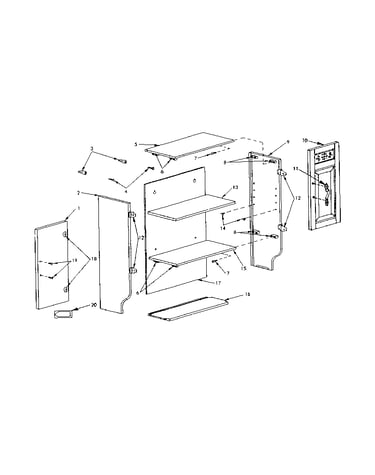 Repair parts list for sears bathroom storage cabinet