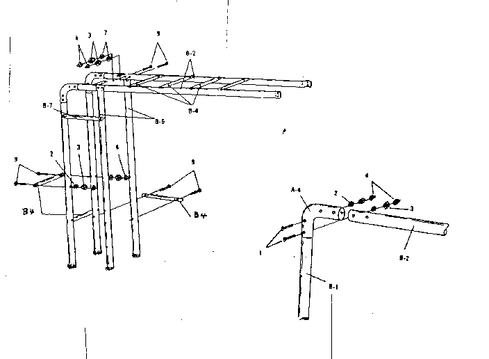 Rear leg assembly