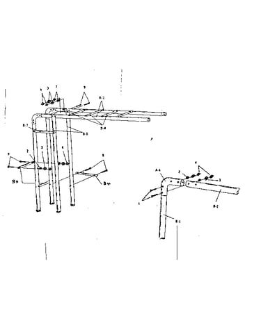 Rear leg assembly