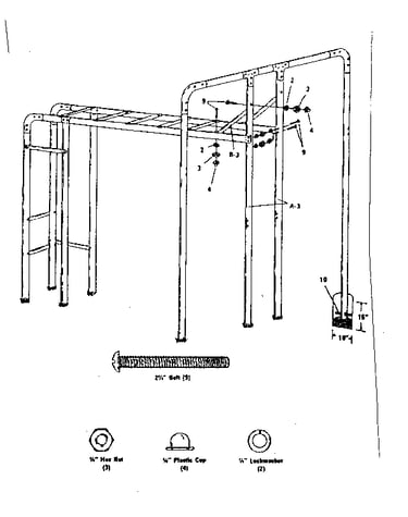 Rear leg assembly (continued)