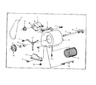 Kenmore 610742070 blower assembly diagram