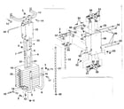 DP 15651-BENCH PRESS carriage and weight support assembly diagram