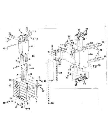 Carriage and weight support assembly