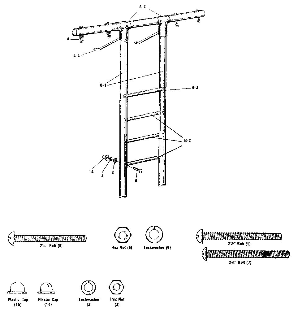Climber leg assembly