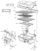 Grill and burner section