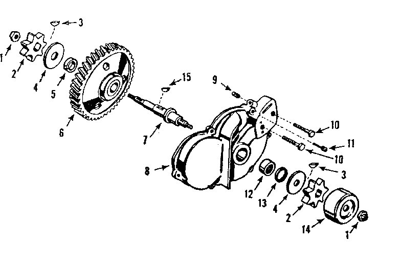 Low cutting attachment for chain saw