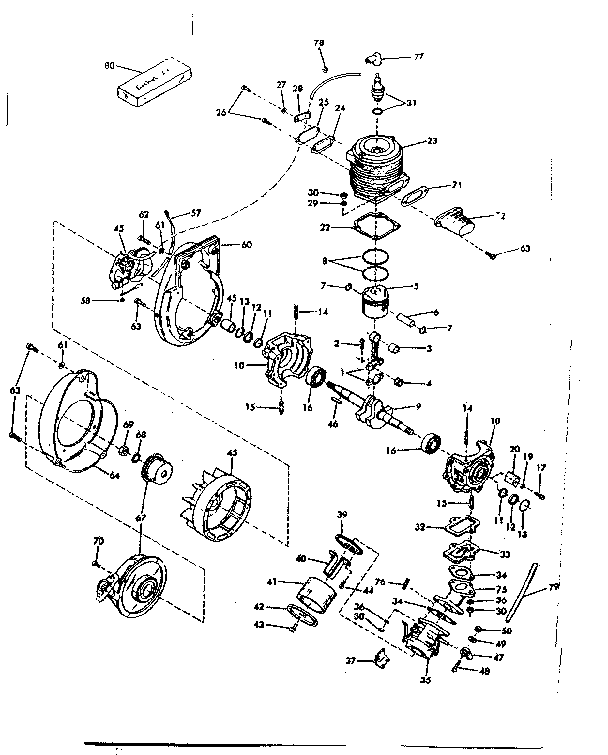 Carburetor crankcase