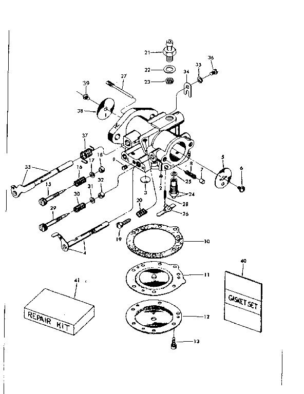 TILLOTSON CARBURETOR NO. 630710