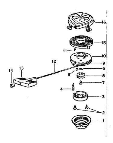Rewind starter no. 590291