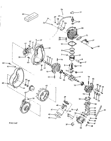 Carburetor and crankshaft