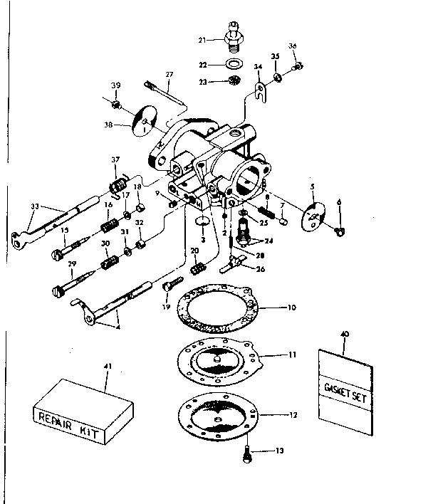 TILLOTSON CARBURETOR NO. 630710