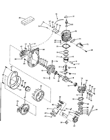 Carburetor and crankcase