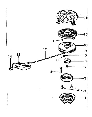 Rewind starter no. 590291
