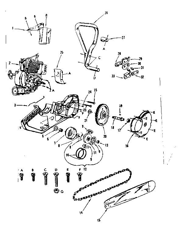 ENGINE AND MAIN FRAME