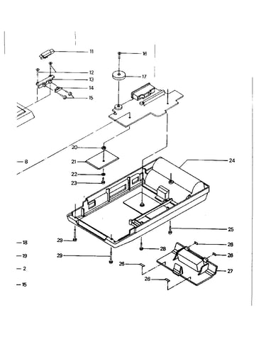 Cabinet exploded view