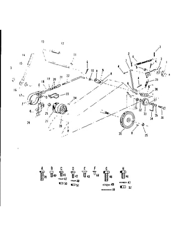 Idler & braking assembly