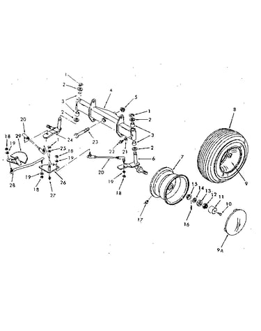 Front axle assembly