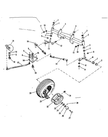 Front axle assembly