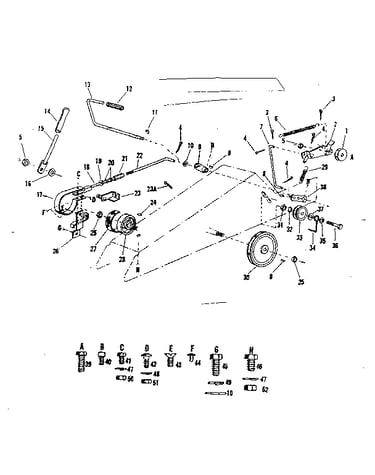Idler & breaking assembly